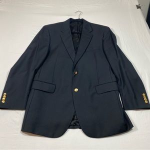 Jos. A Bank Wool Blazer Jacket Suit Black Wool Coat Men’s Coat Fully Lin…